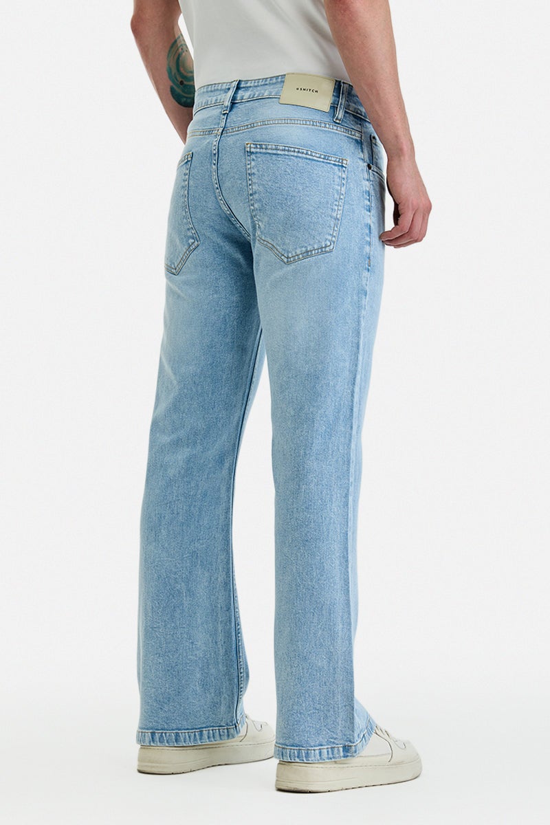 SNITCH Stretch Bootcut Washed Jeans - Image 4